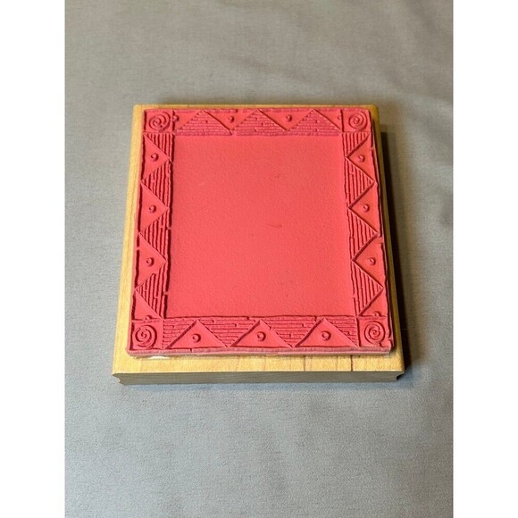 Designer Frame Rubber Crafting Stamp - Picture 2 of 3